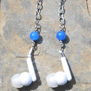 No989 Statement handmade earrings with earpbuds